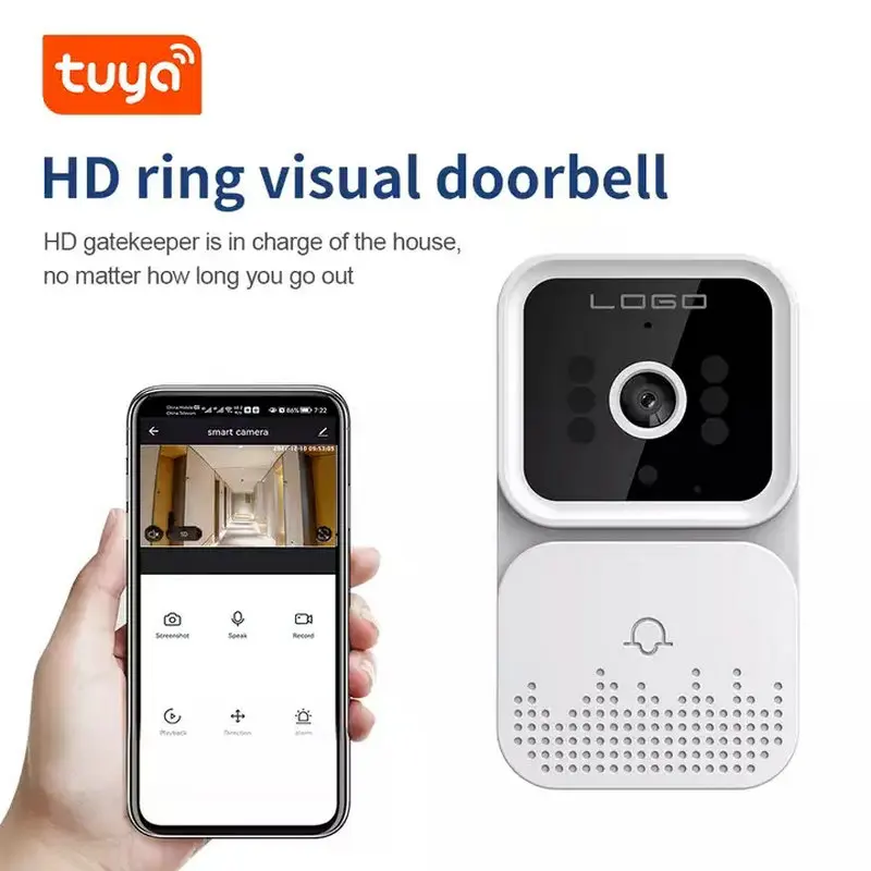 Smart Home Video Doorbell Wifi Camera Wireless Call Intercom Two Way Audio For Door Bell Ring For Phone Home Security Cameras