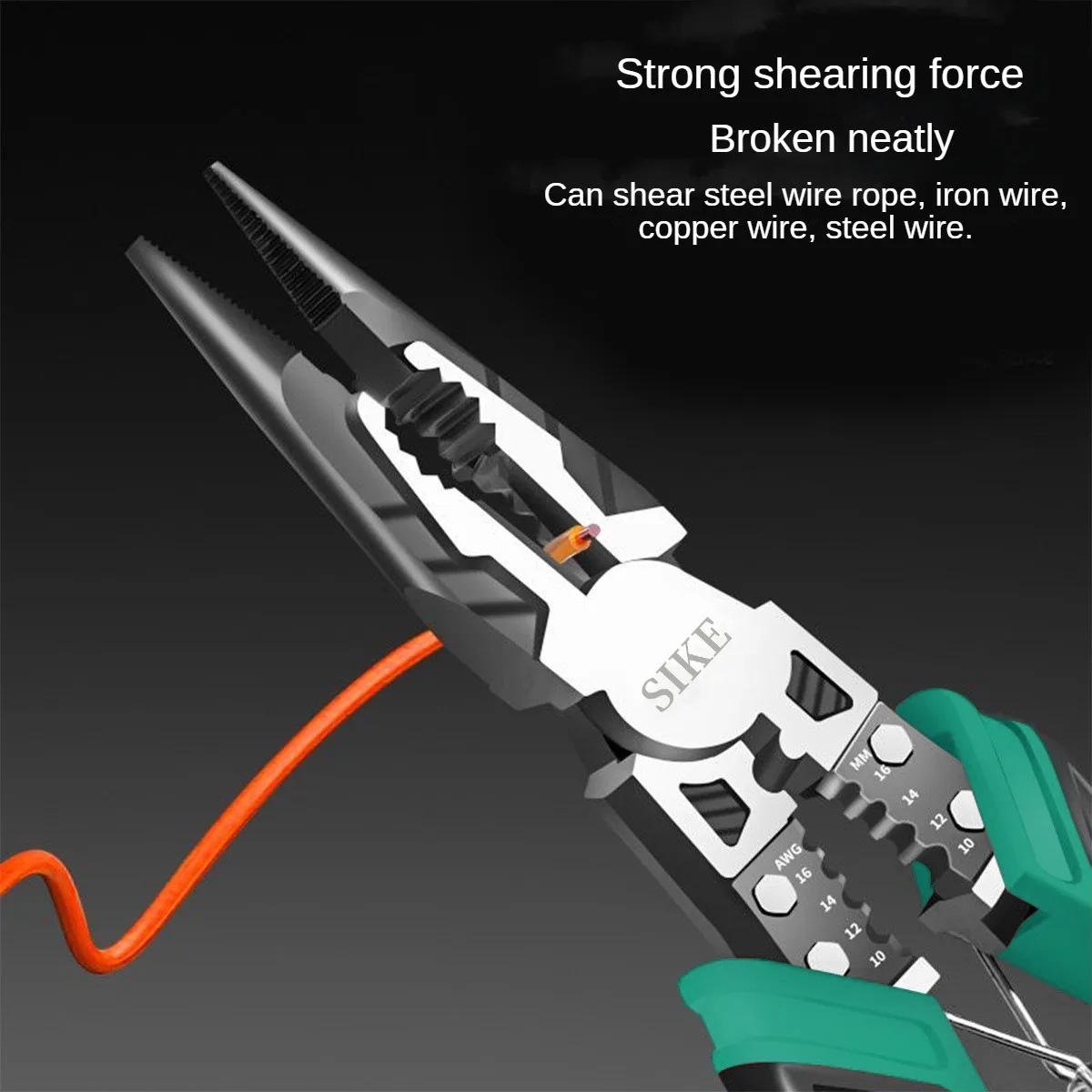 Imagem -03 - Multi Fio Diagonal Funcional Descascamento Apontou os Alicadores do Nariz Labor-saving Winding Crimping e Shearing Categoria Industrial