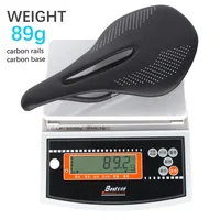 ELITA ONE-sillín de carbono superligero, 90g, 240x143mm, sillín de bicicleta de montaña/carretera, rieles de carbono, asiento de bicicleta de 7x9mm