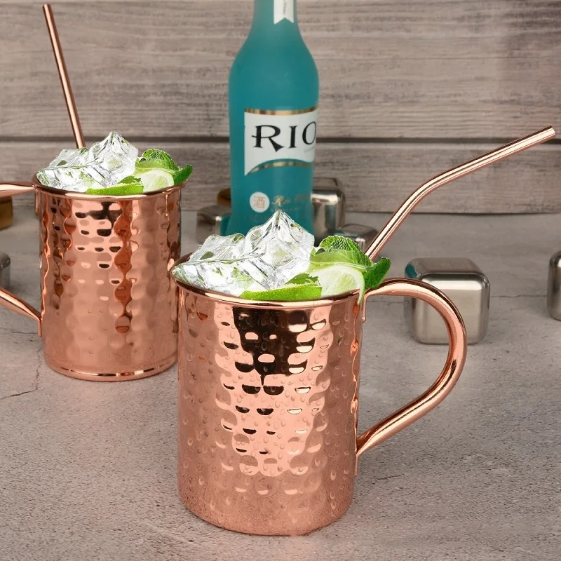 

400ml 16.0oz Moscow Mule Mug Durable Copper Plated Beer Mugs Coffee Mug Milk Cup Cup Drinkware Bar Set