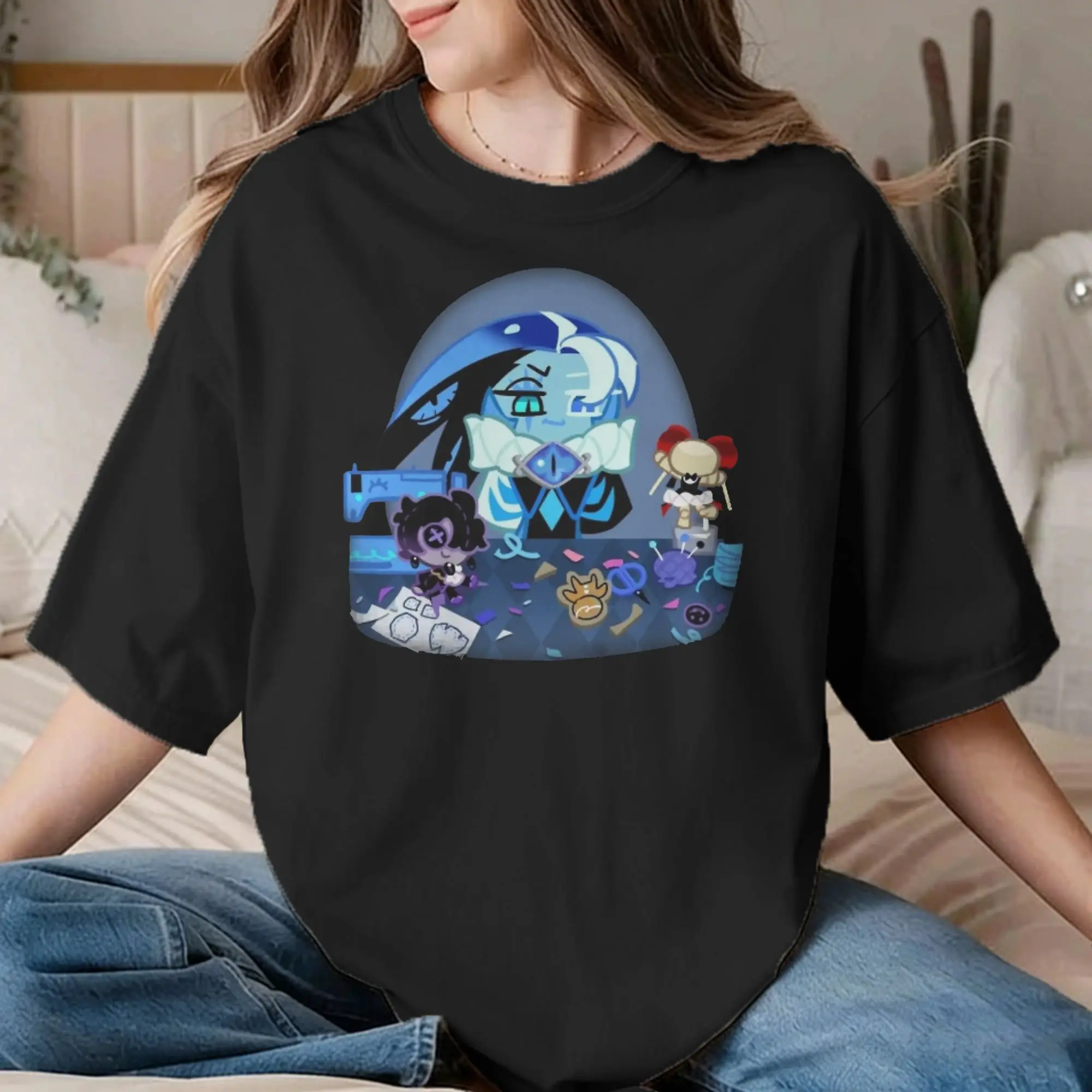 Men Women Shroomie Shadow Milk Cookie T Shirt Cookie Run Kingdom Cotton Tops Unique Round Neck Tee Shirt 6XL T-Shirts