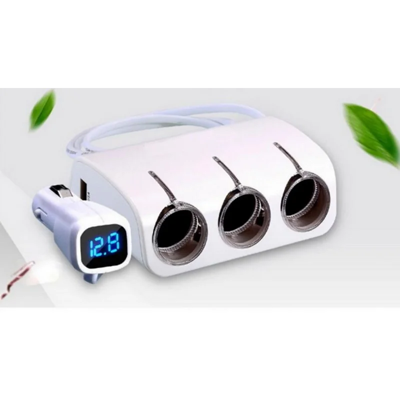 3 Socket 2 Usb Car … - image