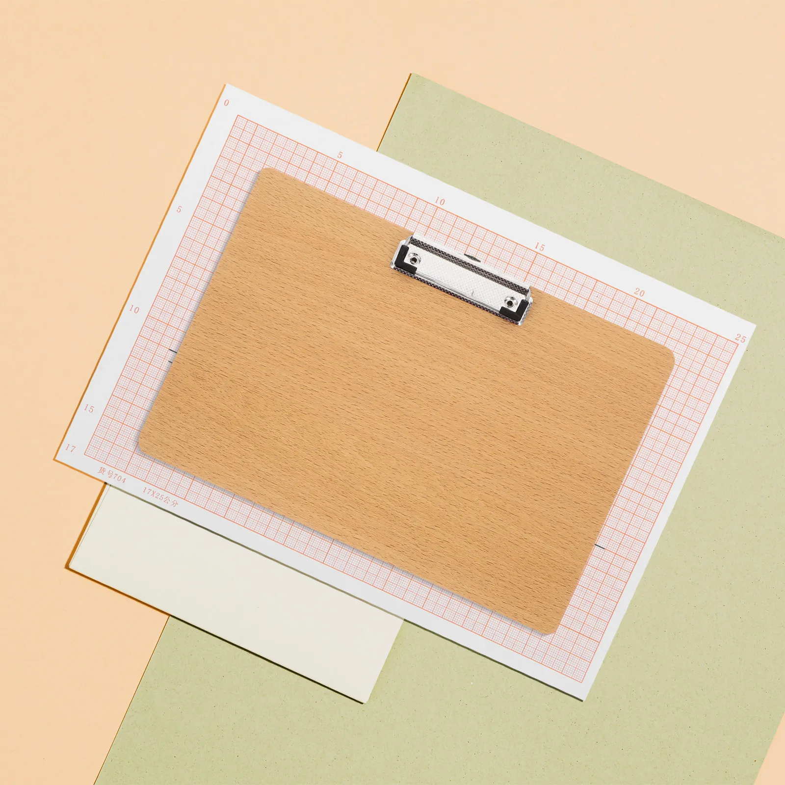 

A4 Density Board Clipboard Versatile Document Holder Secure Metal Clip for Meetings Presentations Kitchen Recipe Layout Tasks