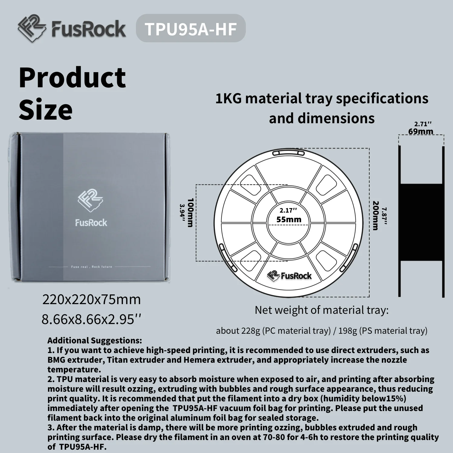 TPU 95A High Flow Filament 1.75mm，TPU95A-HF Flexible 3D Printer Filament Fit Most FDM 3D Printers，High Resilience，Suitable for