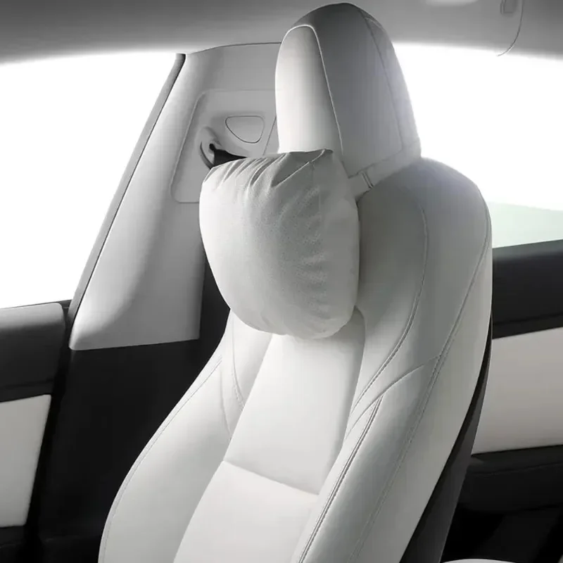 Suede Comfortable Headrest Neck Pillow For Tesla Highland Model 3/Y Model S Model X Accessories Car Neck Pillow for Traveling