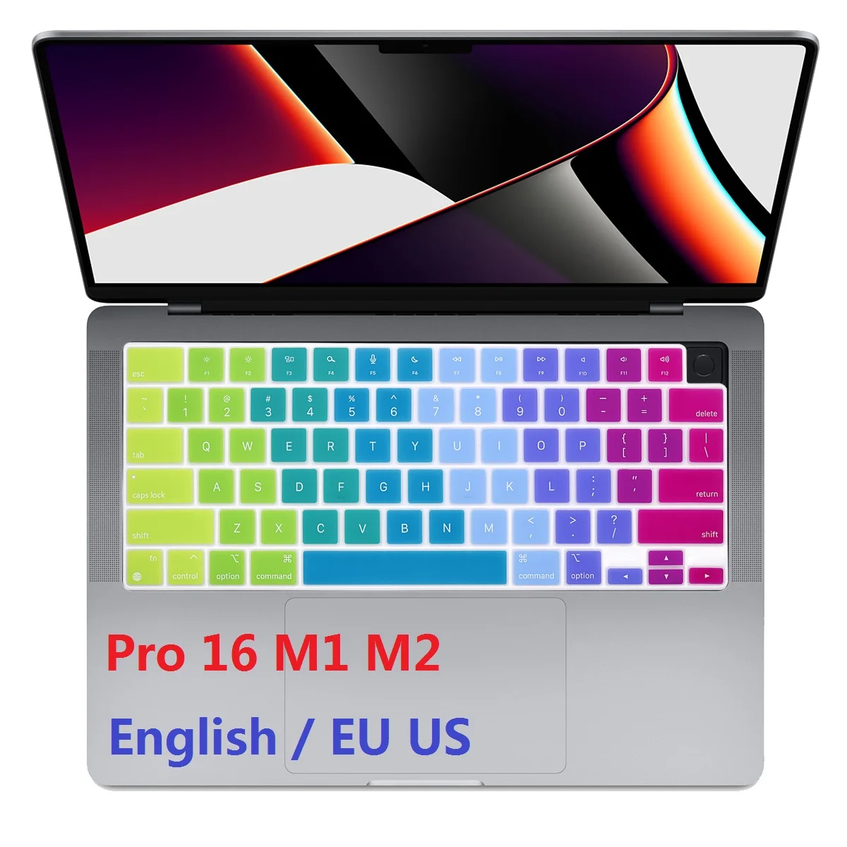 

TPU Skin for Macbook Pro 16 M2 M1 A2485 A2780 2022 2021 EU US Keyboard Cover English for Macbook Pro 16 M1 M2 Keyboard Protector