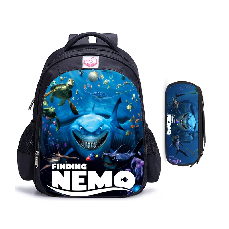 16 Inch Cartoon Disney Finding Nemo Children School Bags Orthopedic Backpack Kids School Boys Girls Mochila Cartoon Bags