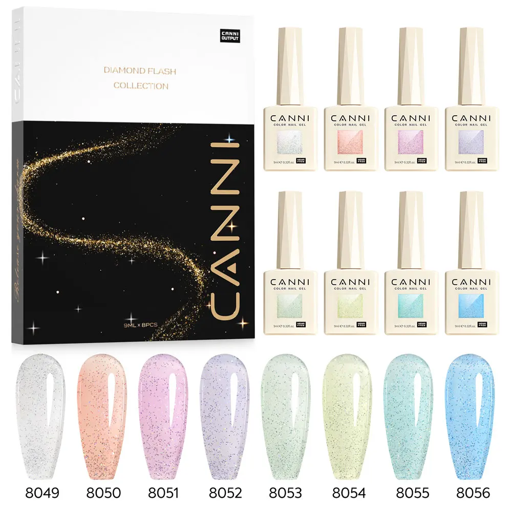 9 ml CANNI Cat Eye Nagel-Gel-Nagellack-Set, TPO-FREI, Soak Off UVLED Diamond Sparkle, wunderschöne Farbe, semi-permanent, EU-Standard-Gel-Nagel – Detail 15