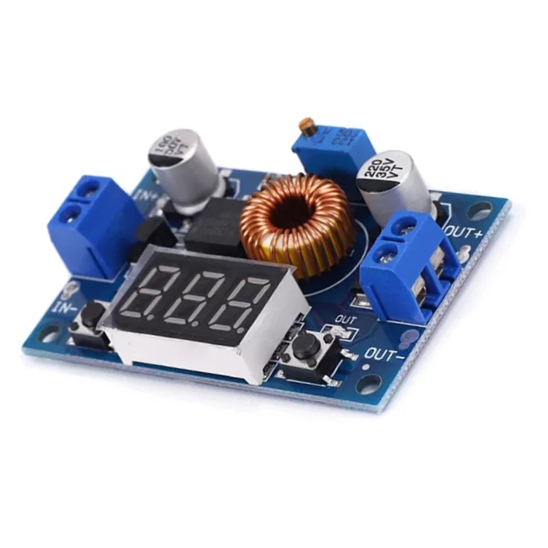 B98A-5A 75W DC Voltage Reduction Module XL4015E Power Board With Digital Voltmeter Adjustable Display