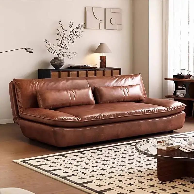 

Designer Brown Living Room Sofas Luxury Aesthetic Modern Floor Loveseat Sofa Bed Lounge Bedroom Sofa Wohnzimmer Furniture Home