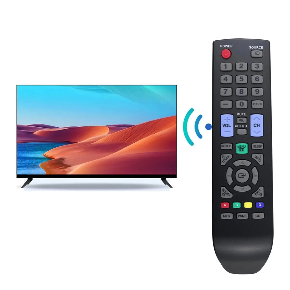 PROMOCIÓN~ Reemplace el control remoto AA59-00506A para el control remoto del televisor inteligente Samsung LED LCD HDTV