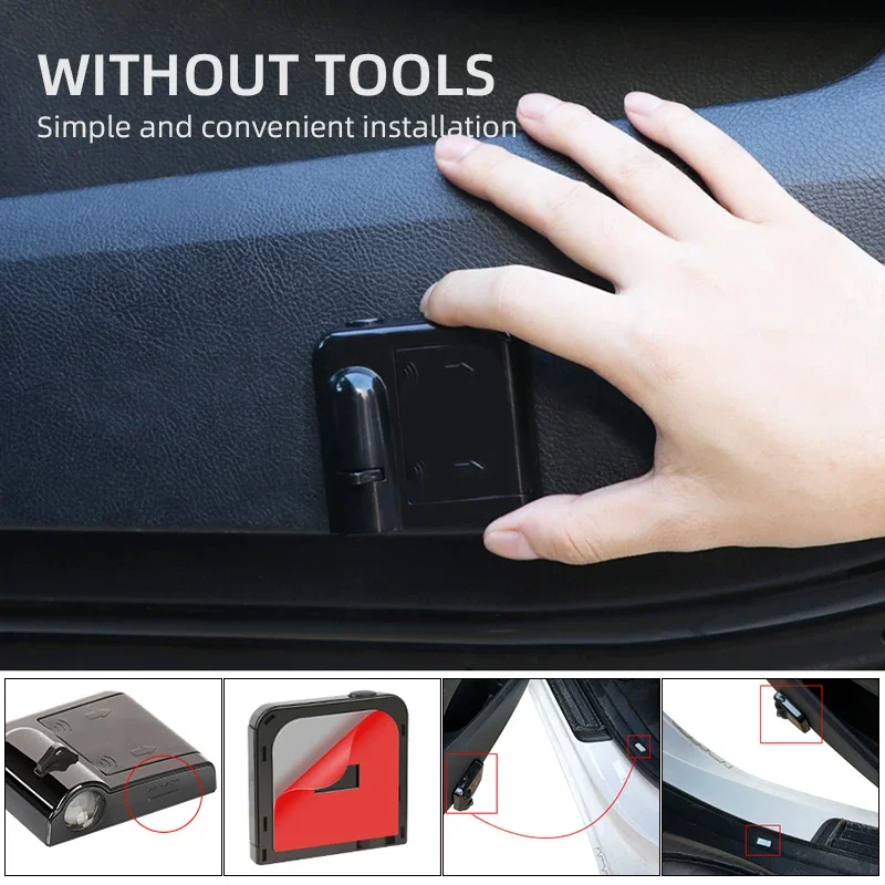 السيارات العالمي اللاسلكي الباب Led ترحيب ضوء مصباح إسقاط ضوء لبيجو 206 207 208 3008 308 307 406 407 #5