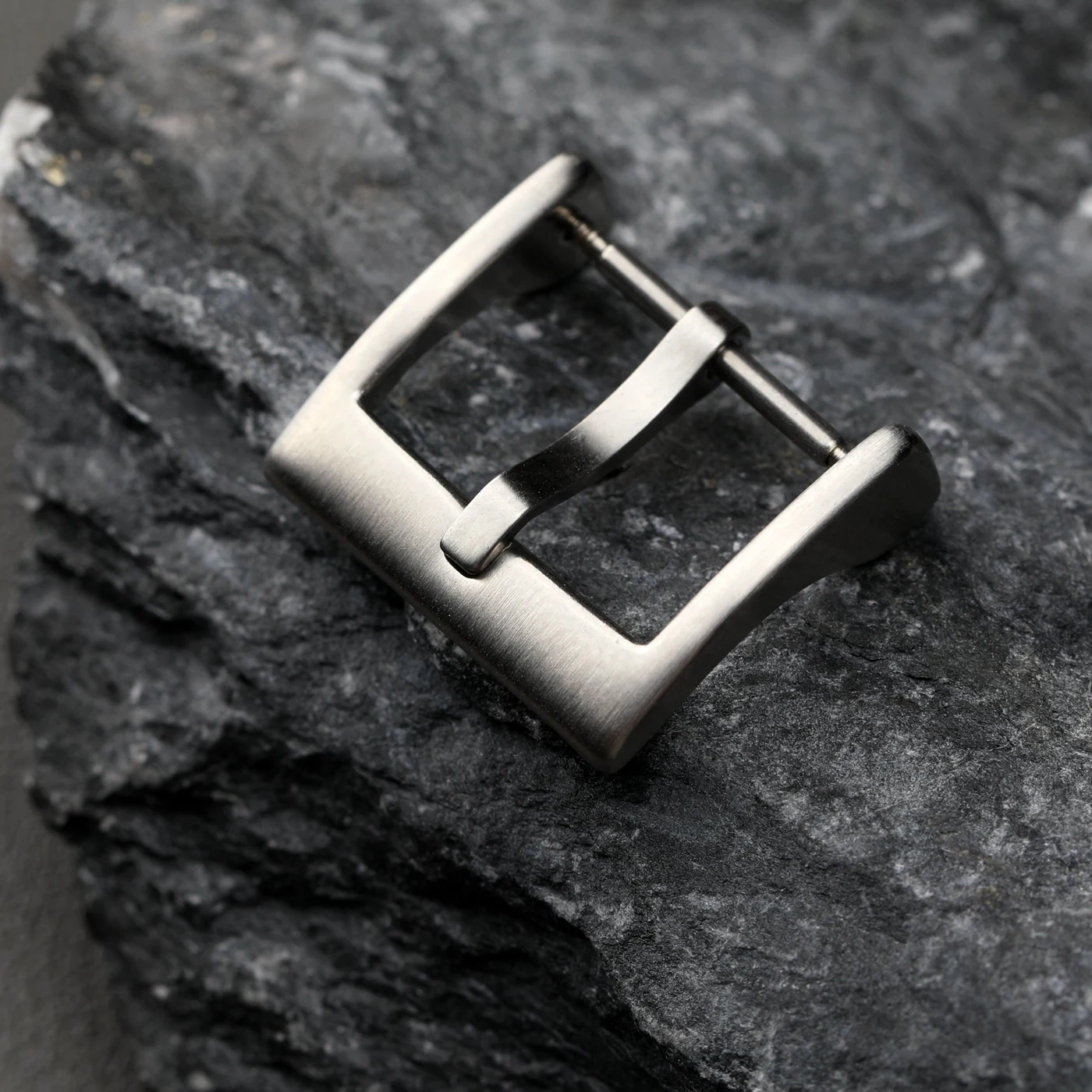316L stainless steel buckle, 16 18 20mm silver black gold rose gold leather strap buckle, high-end matte buckle image 5