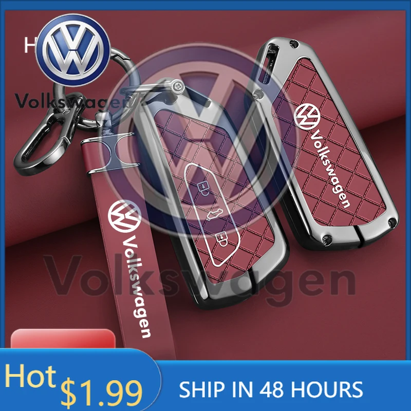 

For VOLKSWAGEN VW New Car Remote Smart Key Case Cover Protector Holder Shell for VW Volkseagen Golf 8 MK4 MK8 ID.3 ID.4 Auto Key