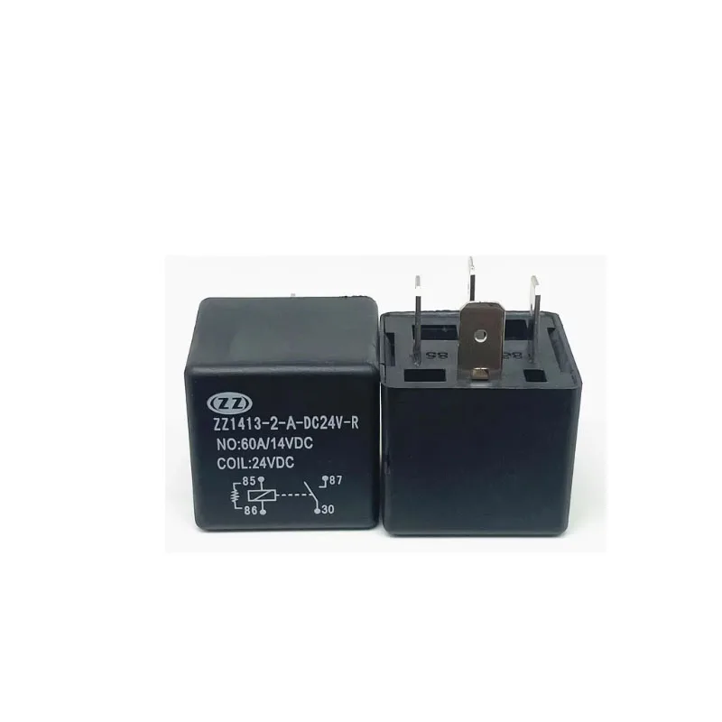 HOT NEW ZZ1413-2-A-DC24V-R ZZ1413 2 A DC24V R 24V 60A 4foot relay