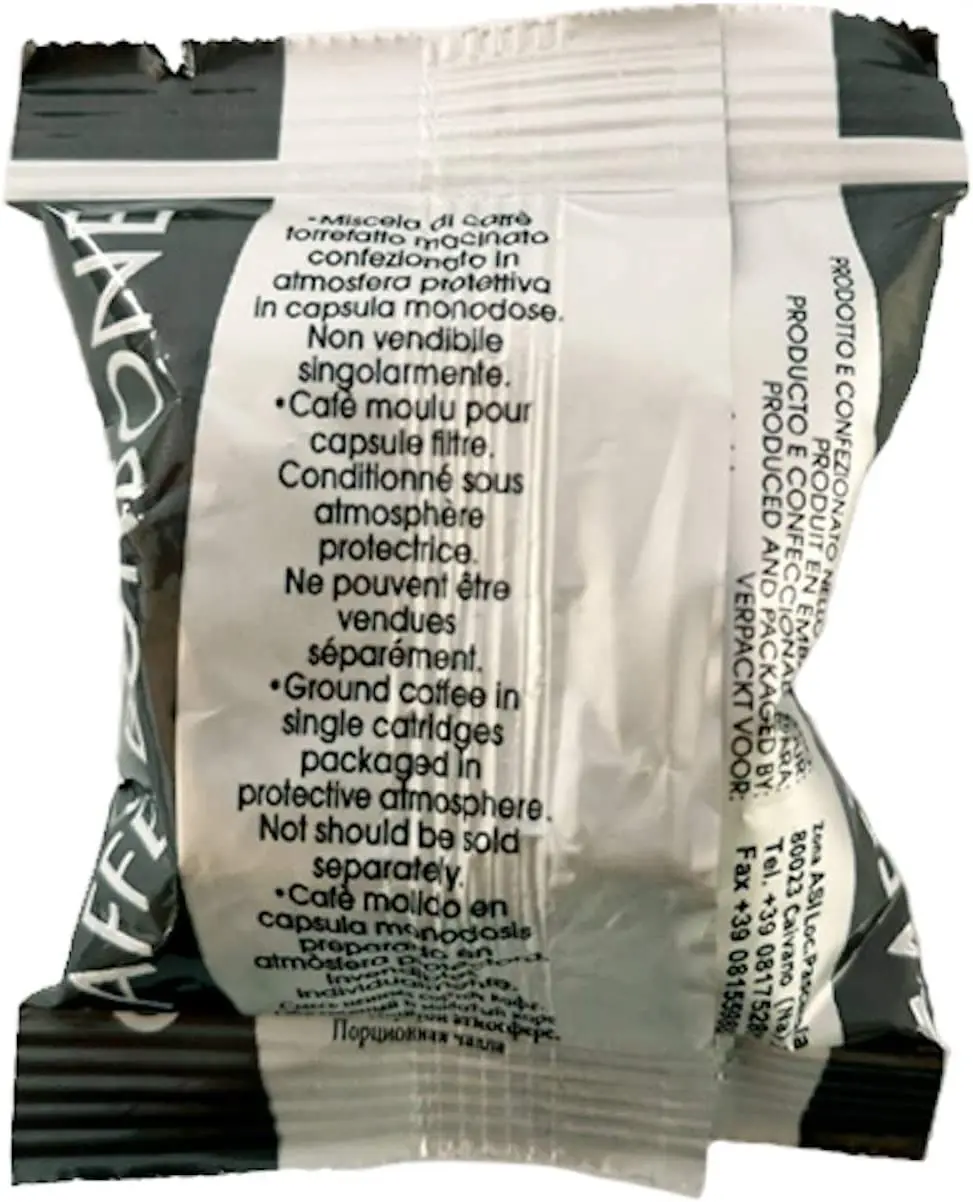 Coffee Bourbon Respresso, sort 300 kapsler - close-up view