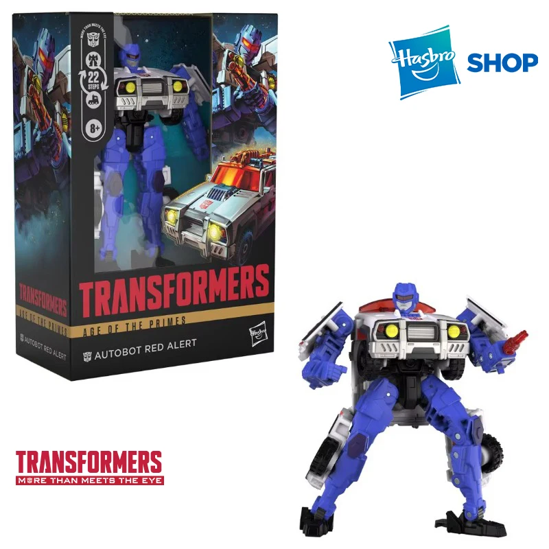 ใหม่ Hasbro Transformers: Age of The Primes Voyager Class Autobot Red Alert ตัวเลขการกระทําคริสต์มาสของเล่นอะนิเมะ