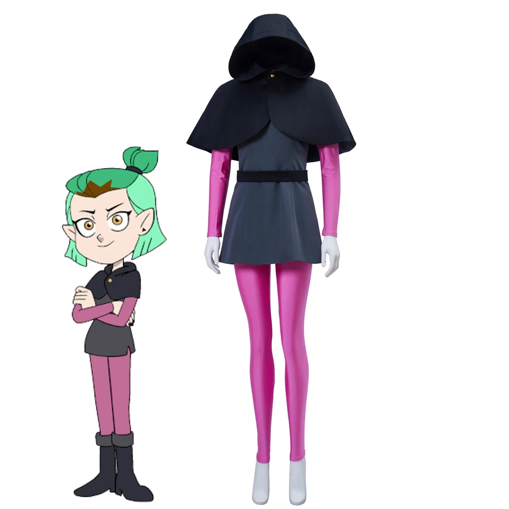 

Костюм для косплея Amity Blight, женский домашний топ с совой, платье и брюки, комплект на Хэллоуин, карнавальный наряд для вечеринки