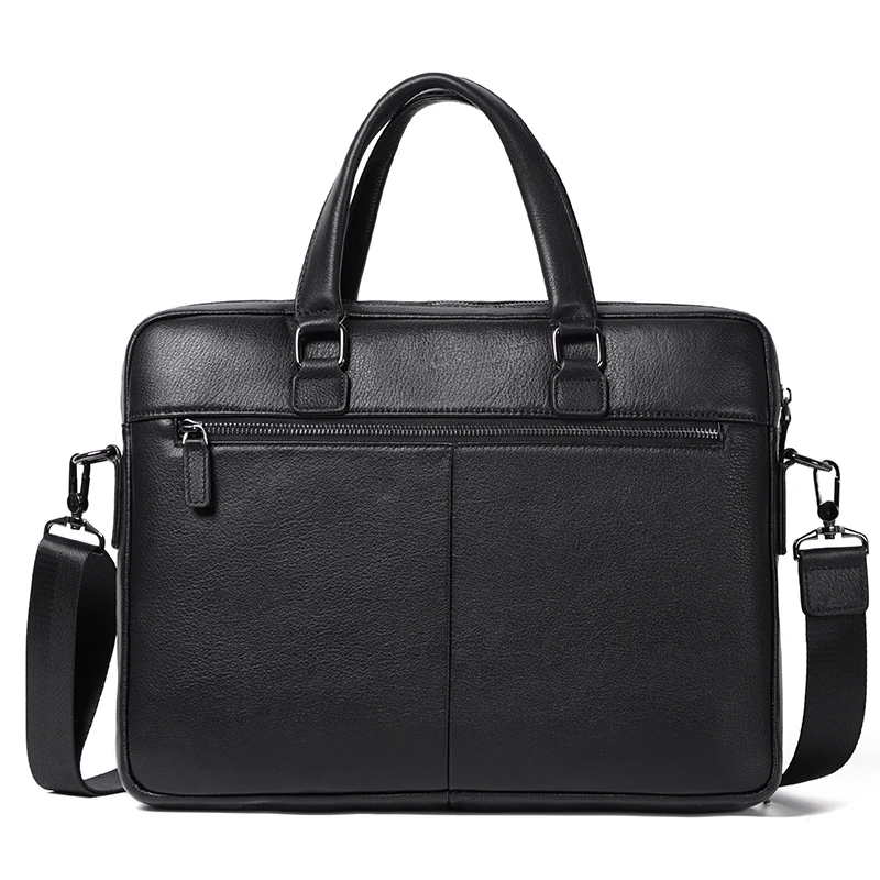 Soft Leather Briefcase Men Laptop Handbag Business Men\'s Messenger Bag Totes Men Office Work Bag Travel Bags Male Shoulder Bags