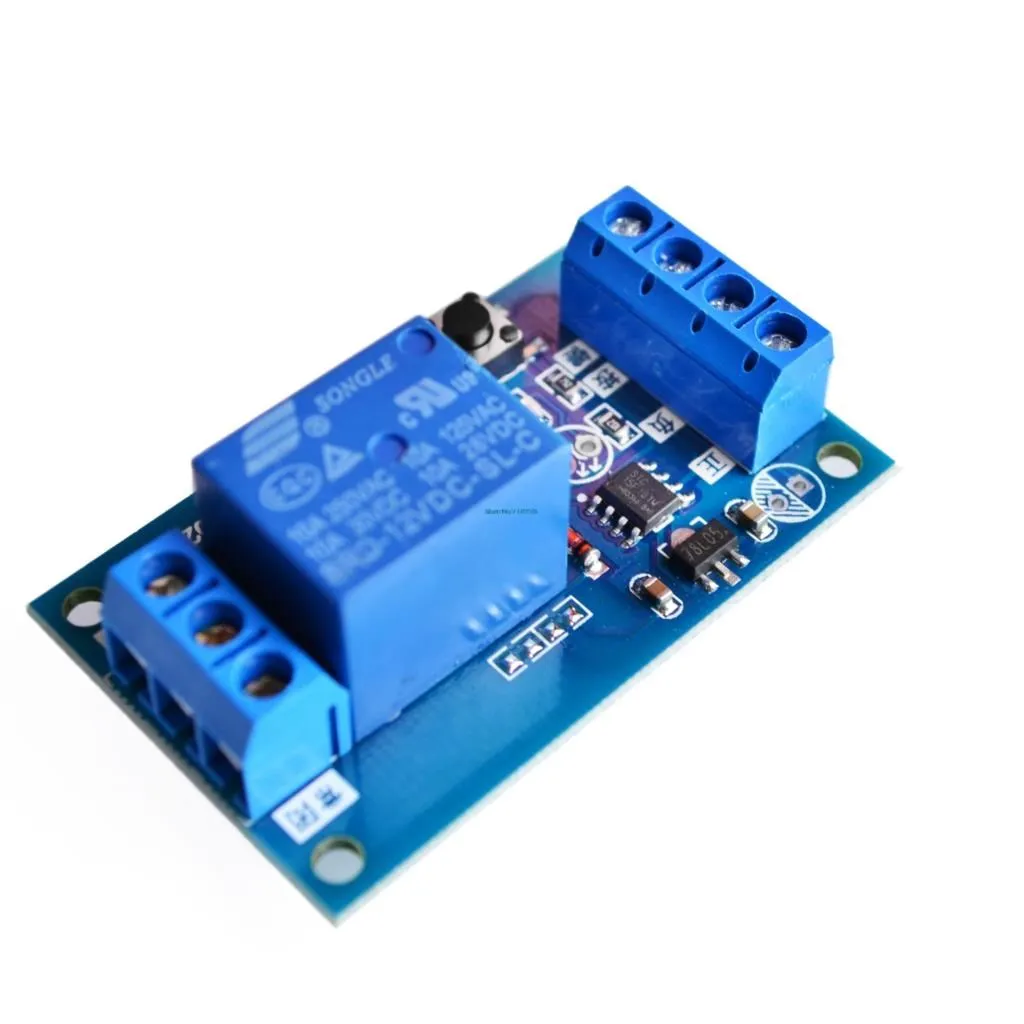 12V Bond Bistable Relay Module Car Modification Switch One Key Start and Stop the Self-Locking