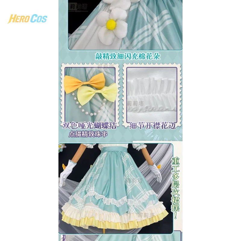 الهوية VGardener تأثيري إيما وودز زي المرأة لوليتا فستان هالوين كرنفال موحدة الملابس بدلة الحفلات بطل كوس