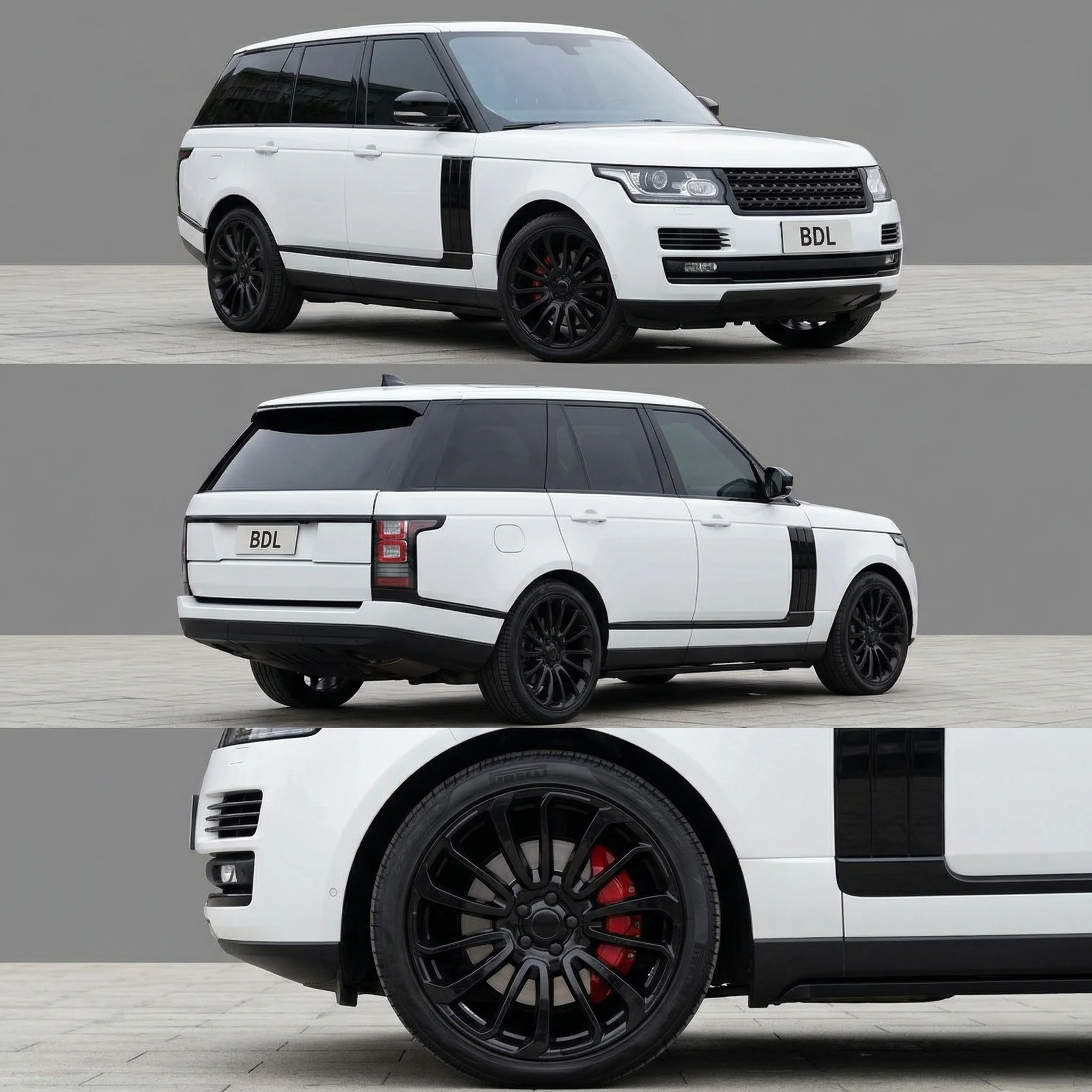 Gloss Black Body Kit Trim for Land Rover Range Rover L405 Vogue 2013 2014 2015 2016 2017 Black Version 3