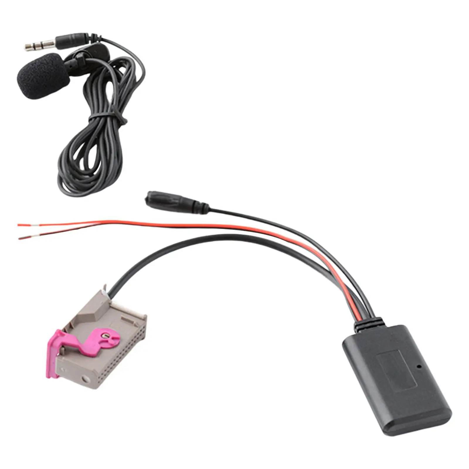 Wireless Bluetooth AUX Audio Cable Adapter 32pin Microphone Noise Reduction Stereo Converter for Audi A3 A4 A6 TT R8 RNS-E