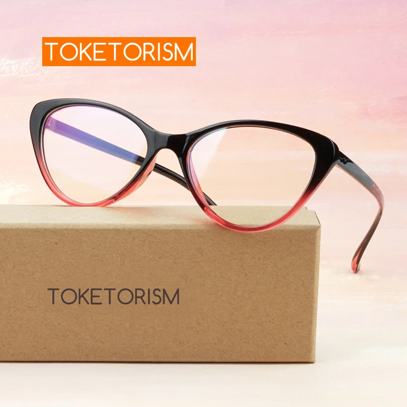 Toketorism Trendy Woman's Optical Glasses Frame Ultra Light Prescription Spectacle Frames Myopia 3832