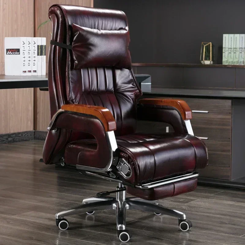 Comfy Executive Office Chairs Desk Leather Designer Rolling Lounge Executive Computer Chair Desk Cadeira Gamer Luxury Furniture