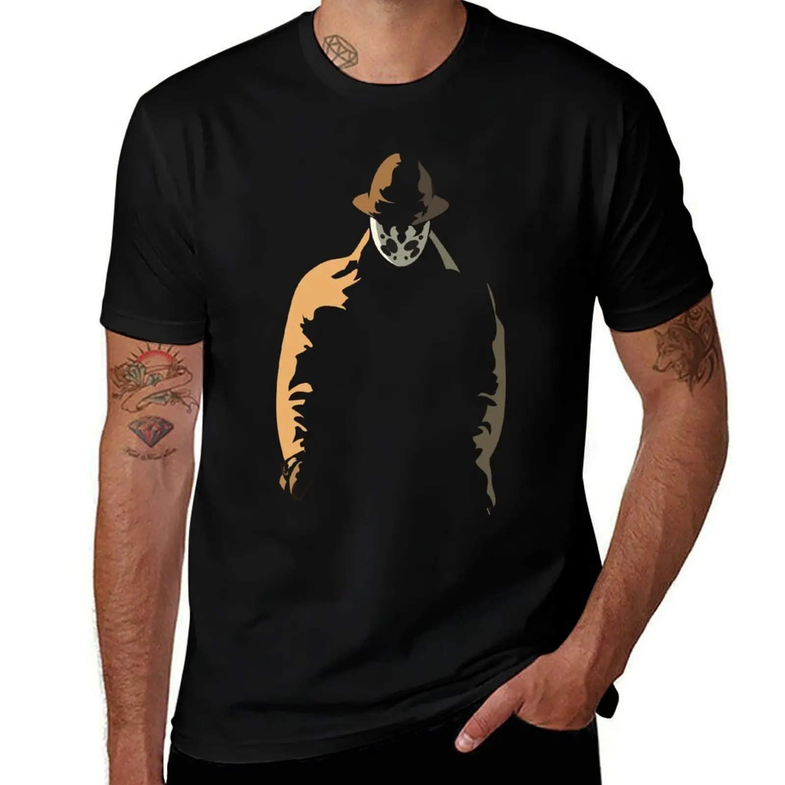 

Rorschachin the Shadows T-Shirt t shirts for man graphic tees graphic t shirts for man anime tshirt T-shirt
