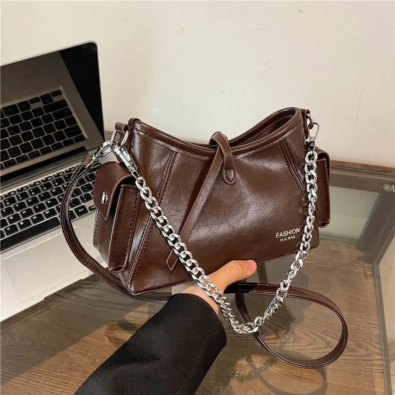

2025 New Women Underarm Shoulder Bag Minimalist Large Capacity Crossbody Purse Fashionable Casual Handbag Stylish Tote Bag