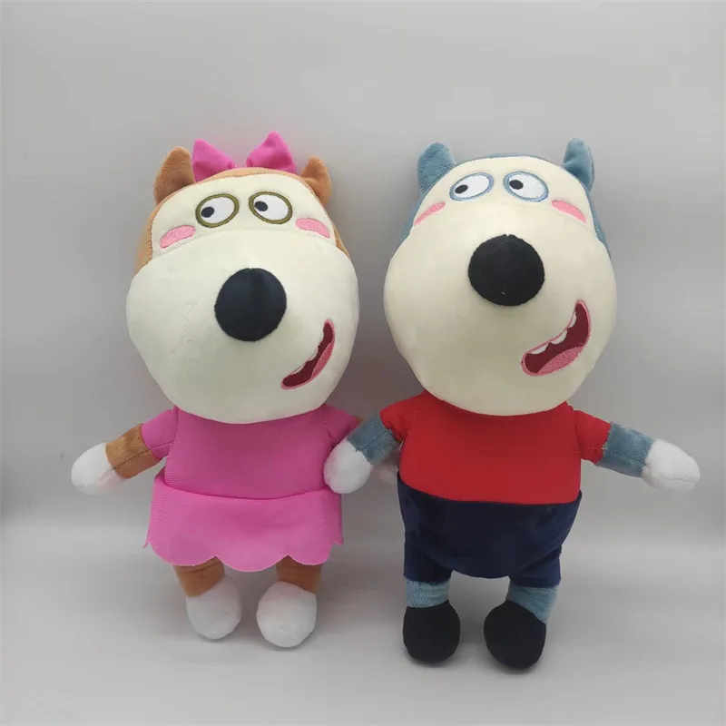 30cm Anime Wolfoo Family Plush Toys Cartoon Plushie Lucy Soft Stuffed Dolls Toy For Children Kids Boys Girls Fans Gifts