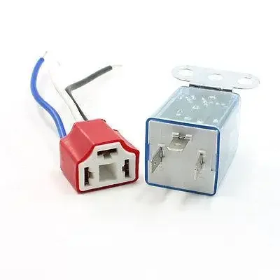 

2 Pcs Wired Red Female Ceramic Socket LED Indicator Car Flasher Relay 12VDC