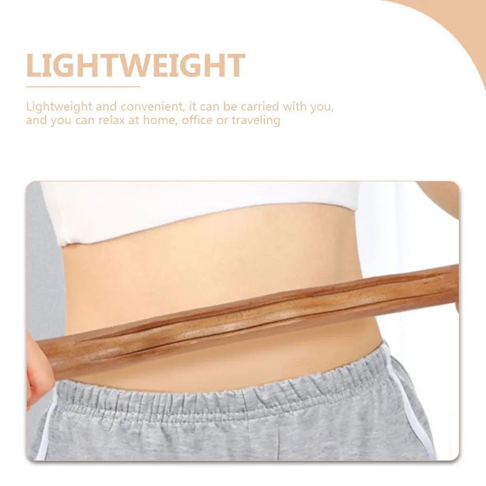 

Wood Massage Stick Smooth Surface Body Massager Portable Fatigue Relief Tool Shoulder Back Leg Muscle Relaxation Scraping Bar