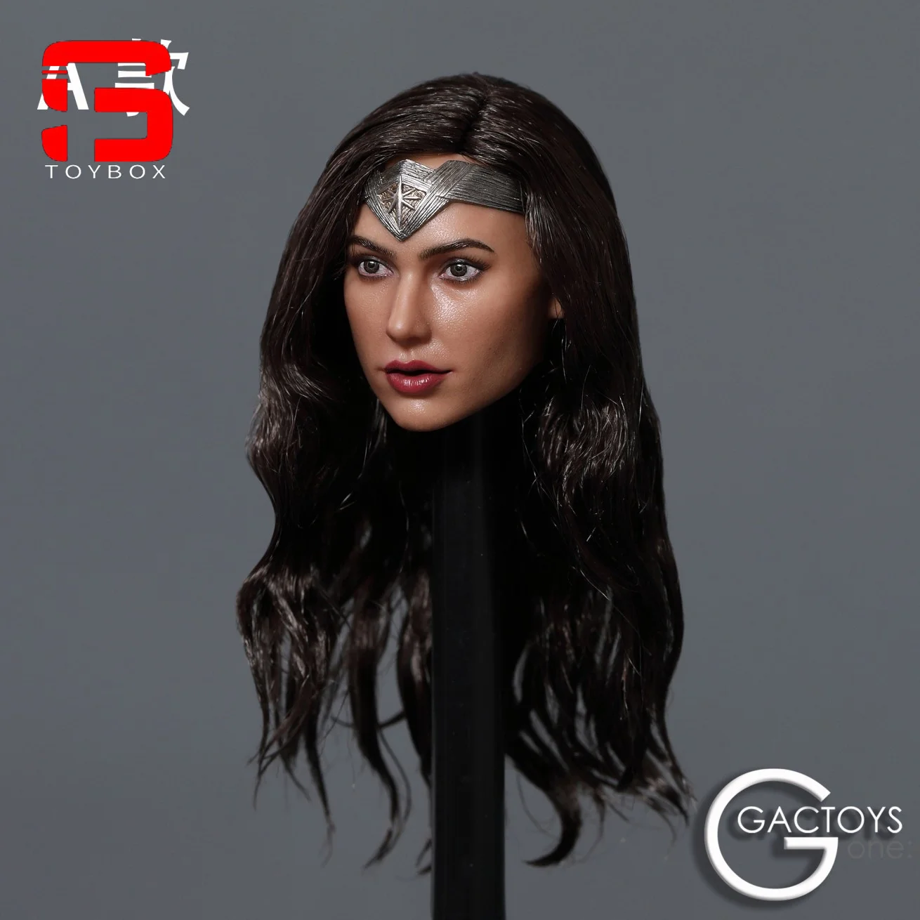 In Stock GACTOYS GC037 1/6 Wonder Girl Head Sculpt Gal Gadot Planted Hair Head Carving Fit 12\'\' Female Action Figure Body