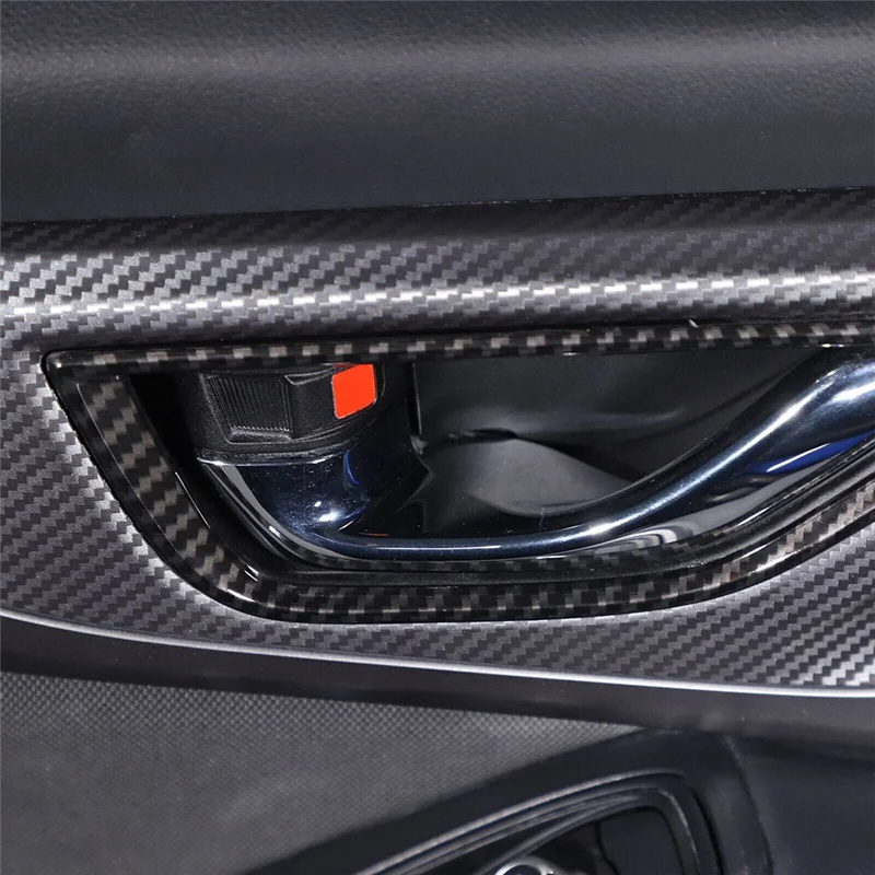 

Для Subaru WRX 2021-2023 углеродное волокно стиль внутренняя ручка двери автомобиля рамка декоративная наклейка внутренние запасные части