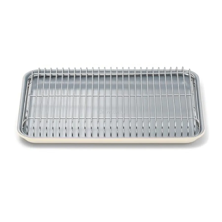 

Baking and cooling: ceramic-coated non-stick sheet rack, cream, non-toxic, PTFE-free, PFOA-free, 13 x 9
