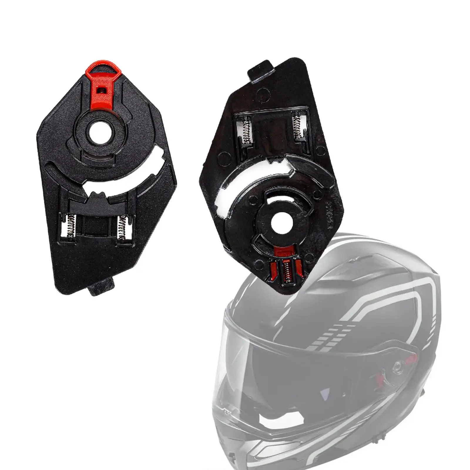 

2Pcs Helmet Guard Base Replacement Helmet Shield Bases for LS2 Ff324