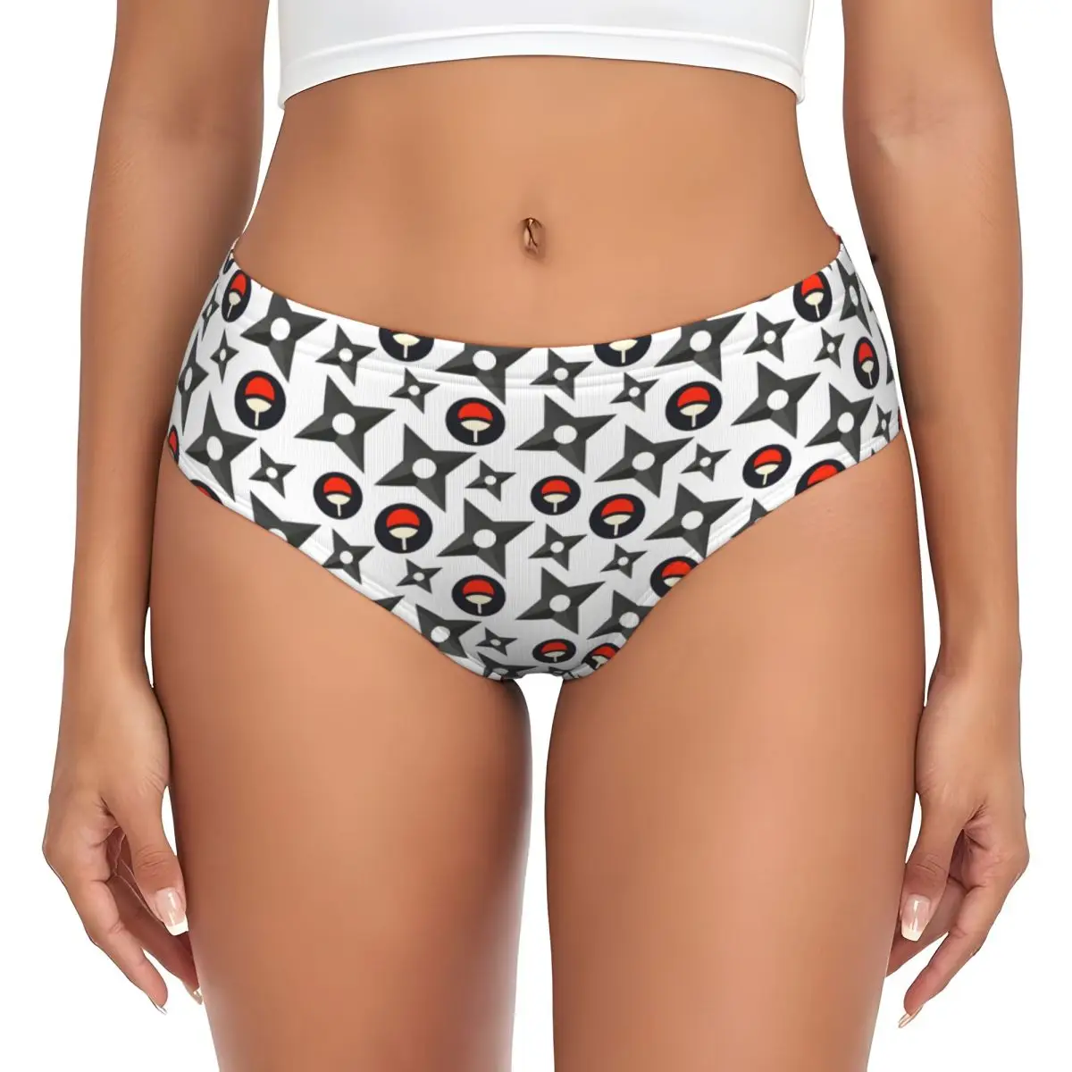 

Custom N-Narutoes S-Sasukes Comic Printed Briefs Underwear Womens Comfortable Stretch Classical Panties