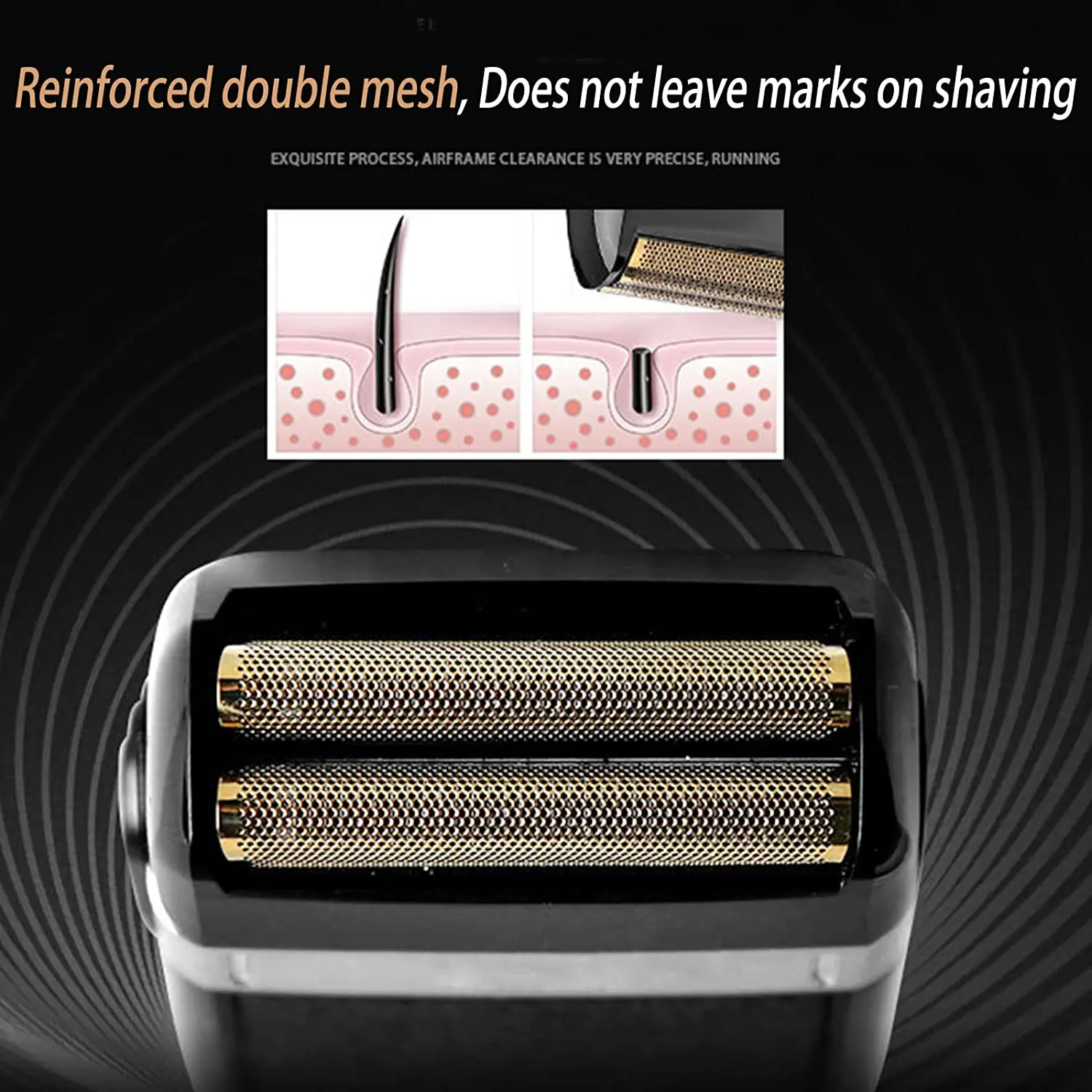 Kemei Electric Shaver for Men Twin Blade Waterproof Reciprocating Cordless Razor USB Rechargeable Shaving Machine Barber Trimmer