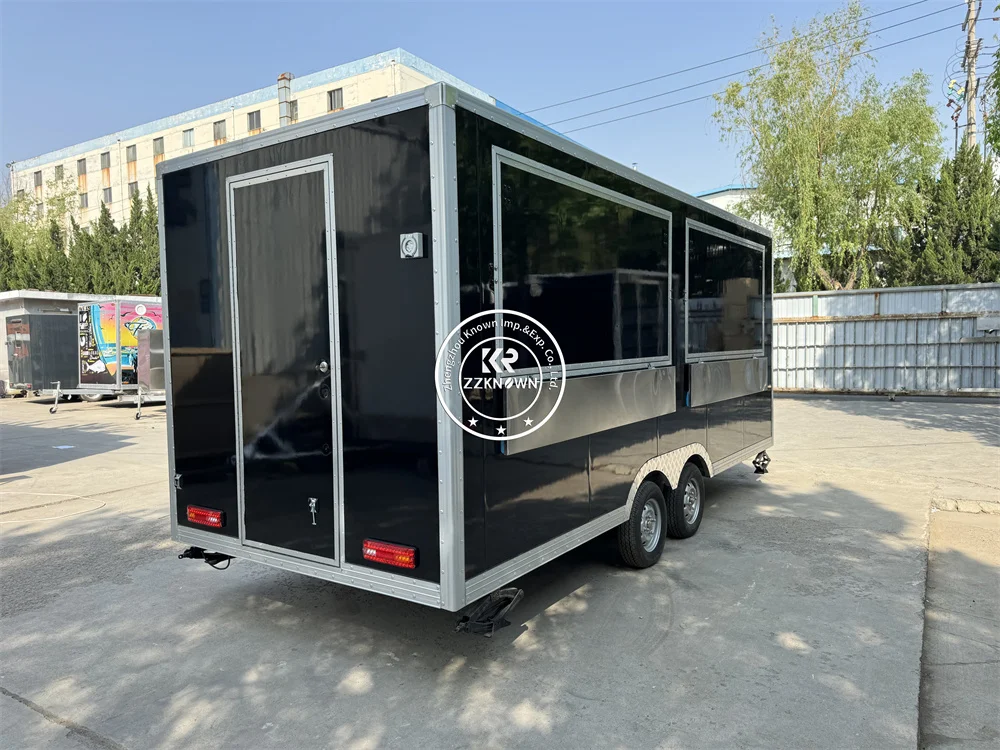 

Commercial Food Trucks For Sell Snack Coffee Kiosk Fully Cooking Equipments Concession Fast Food Trailer Cart