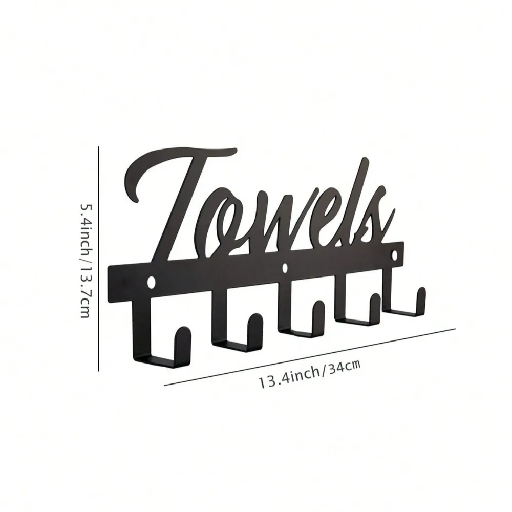 قطعة واحدة من خطاف تزيين الحائط على الحائط من العلامة التجارية W، منظم مفاتيح ثنائي الغرض ورف قبعة المعطف، شماعة منشفة قوية مثبتة على الحائط