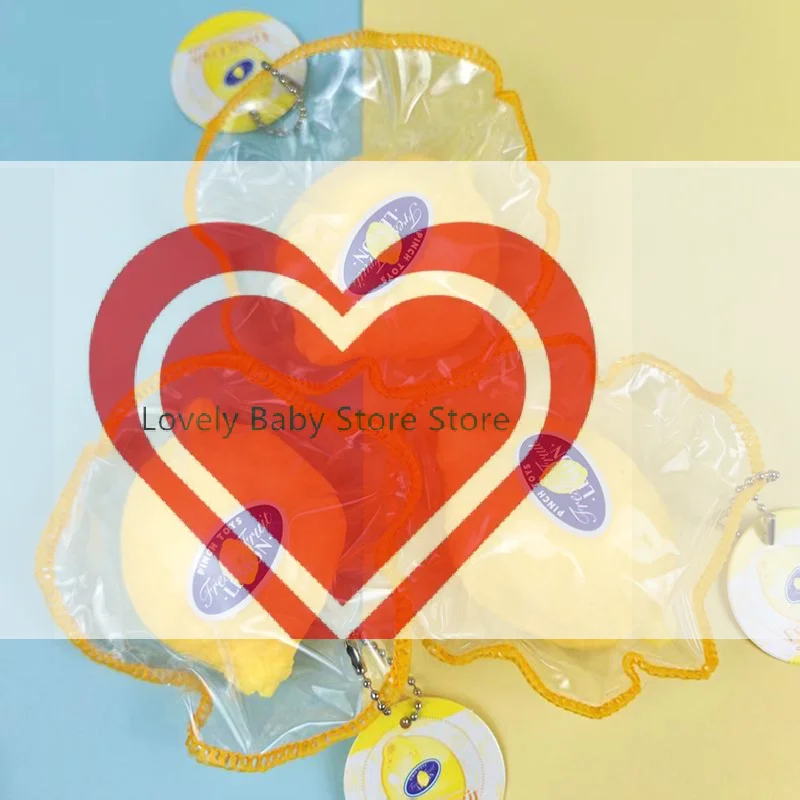 【BS】Packaged Simulation Lemon  Toy PU Slow Rising Soft Fidget Toy Stress Relief ASMR Decompression Bag Charm Ornament