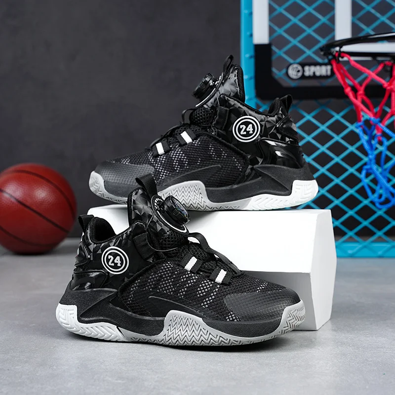 أحذية كرة سلة جيدة التهوية للأطفال والأولاد ، عصرية وغير رسمية ، عالية الجودة ، جديدة #4