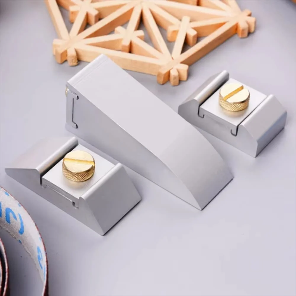 Aluminum Alloy Handheld Sandpaper Clamp Polishing Holders 3 Pack with Copper Screws for Secure Hold and Smooth Finishing