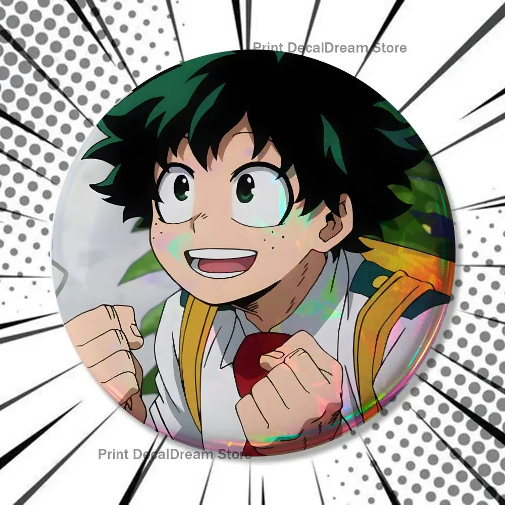 D-Deku M-MHA Broschen für Rucksack-Accessoires 25mm, 32mm, 48mm, 58mm, 75mm Runde Emaille-Pins Cartoon-Abzeichen – Detail 11