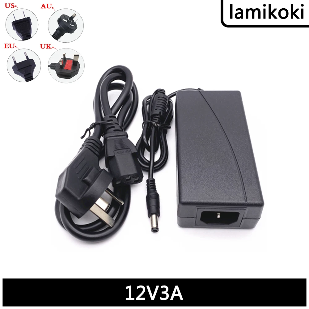 New Suitable For AOC PHILIPS LCD 12V 3A 3000ma Power Adapter Cable