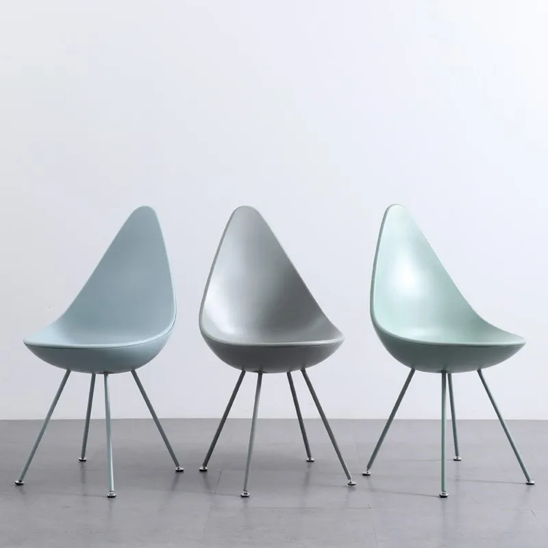 OMGD Nordic Creative Teardrop Chair Designer Simple Coffee Shop Backrest Popular Modern Negotiation And Leisure Chair