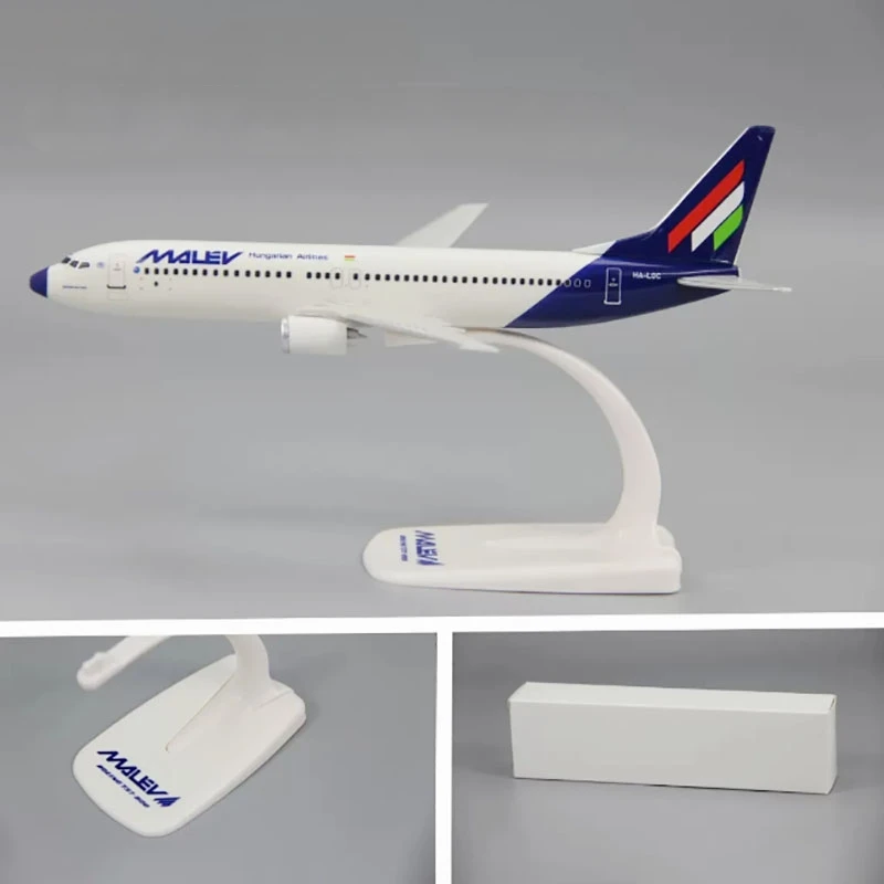 

New 1:200 Scale B737-800 Malév MALEV Airline ABS Plastic Airplane Model Toys Aircraft Plane Toy Assembly Collection Display