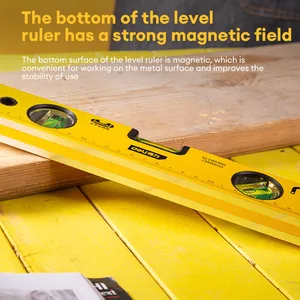 Spirit Magnetic Torpedo Level Tool, 3 Fläschchen, Aluminium, schockdes Blasen, hohe Sichtbarkeit, langlebige MesslED 12 Hauptverkaufs -Mini -Leveler - №12